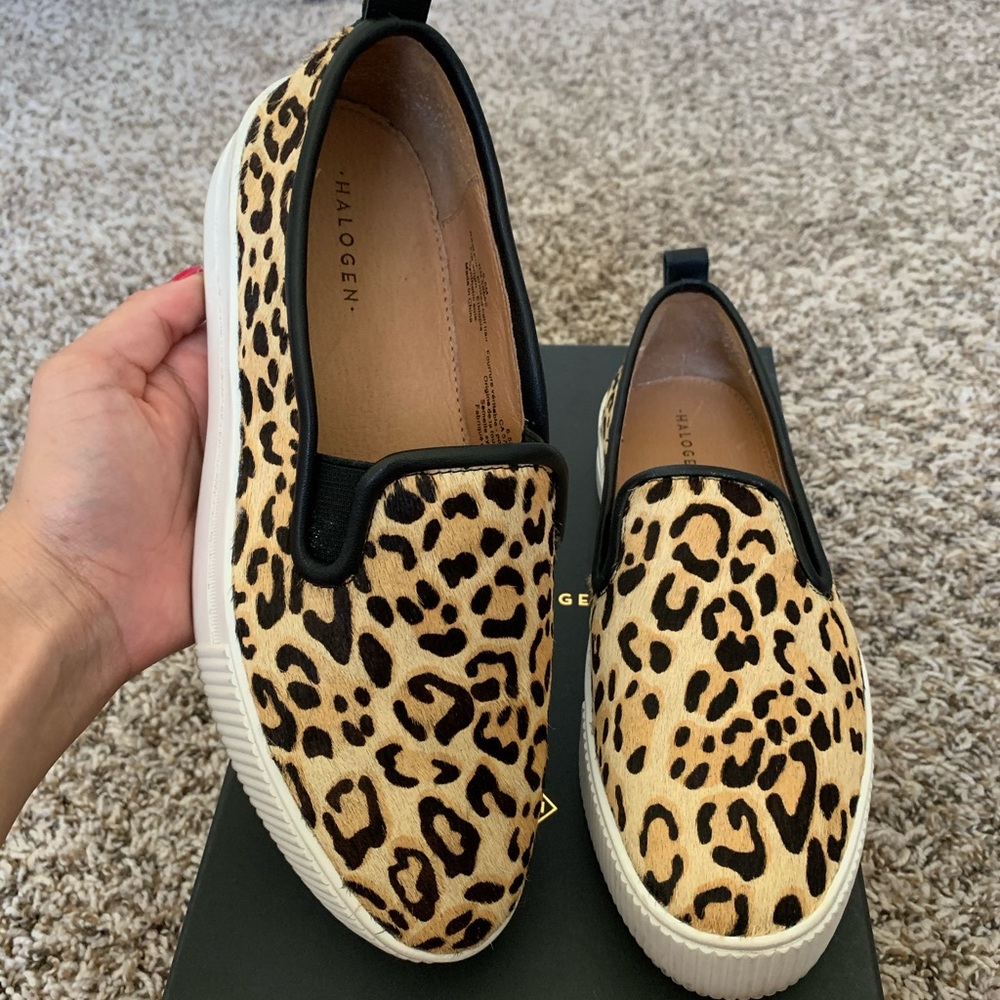 Leopard platform sneakers